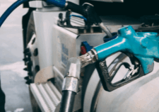 Close up on a Pacific Pride fuel location, showing the pump